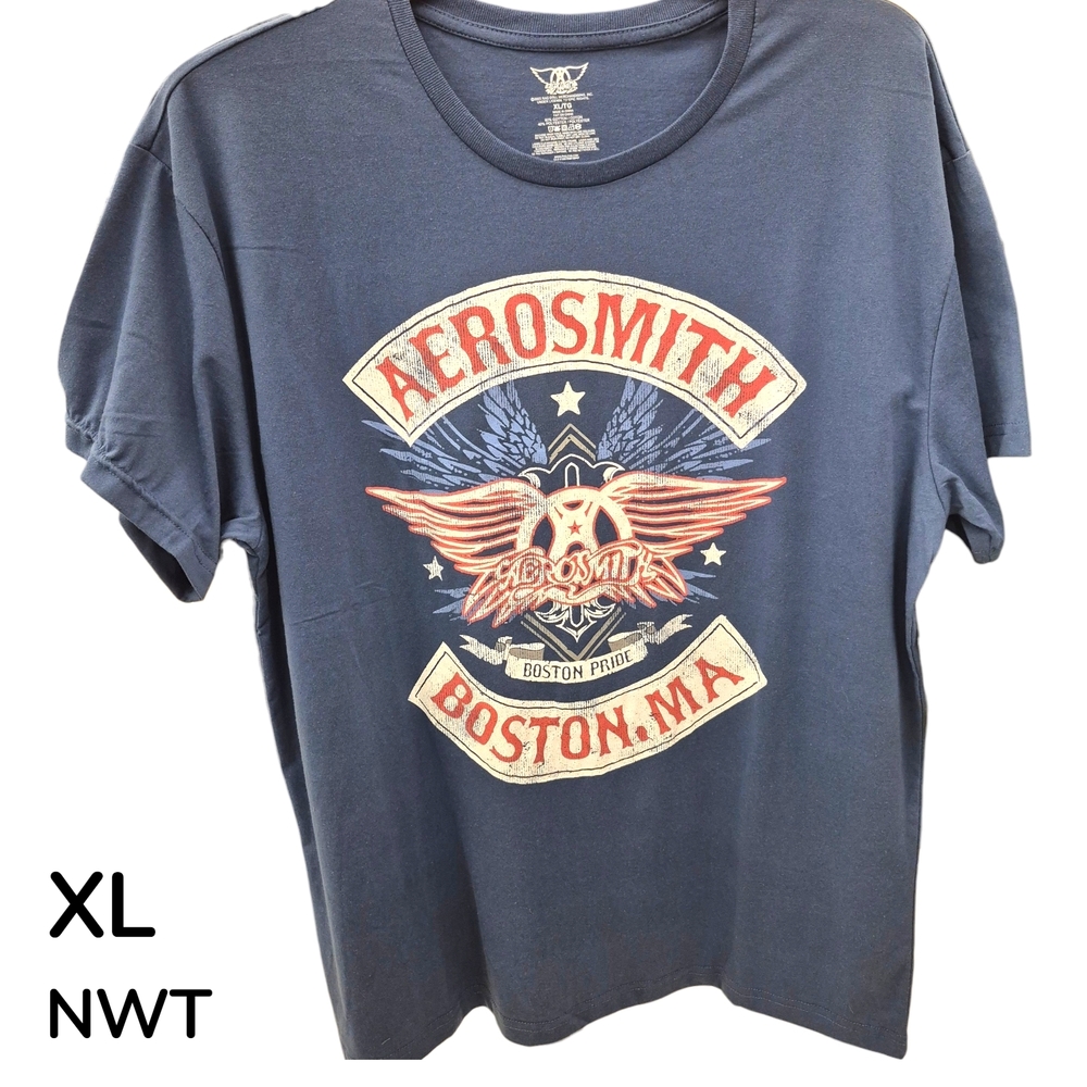 Aerosmith Blue Graphic Concert T-Shirt, XL - NWT